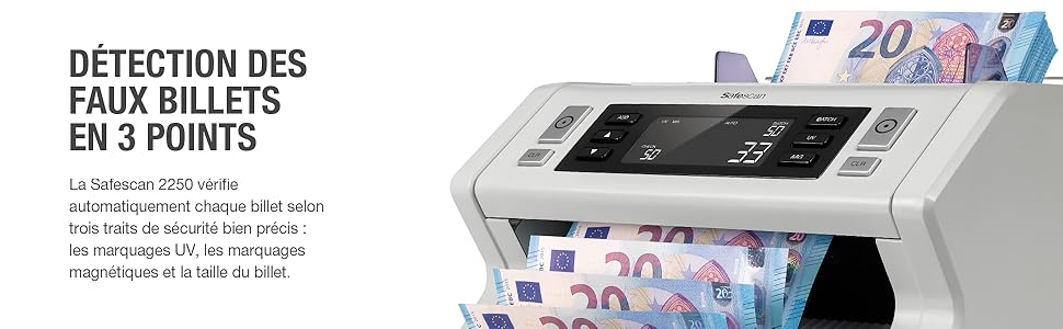 Safescan 2250 Compteuse de billets - Compteuses de Billetsfavorable à  acheter dans notre magasin