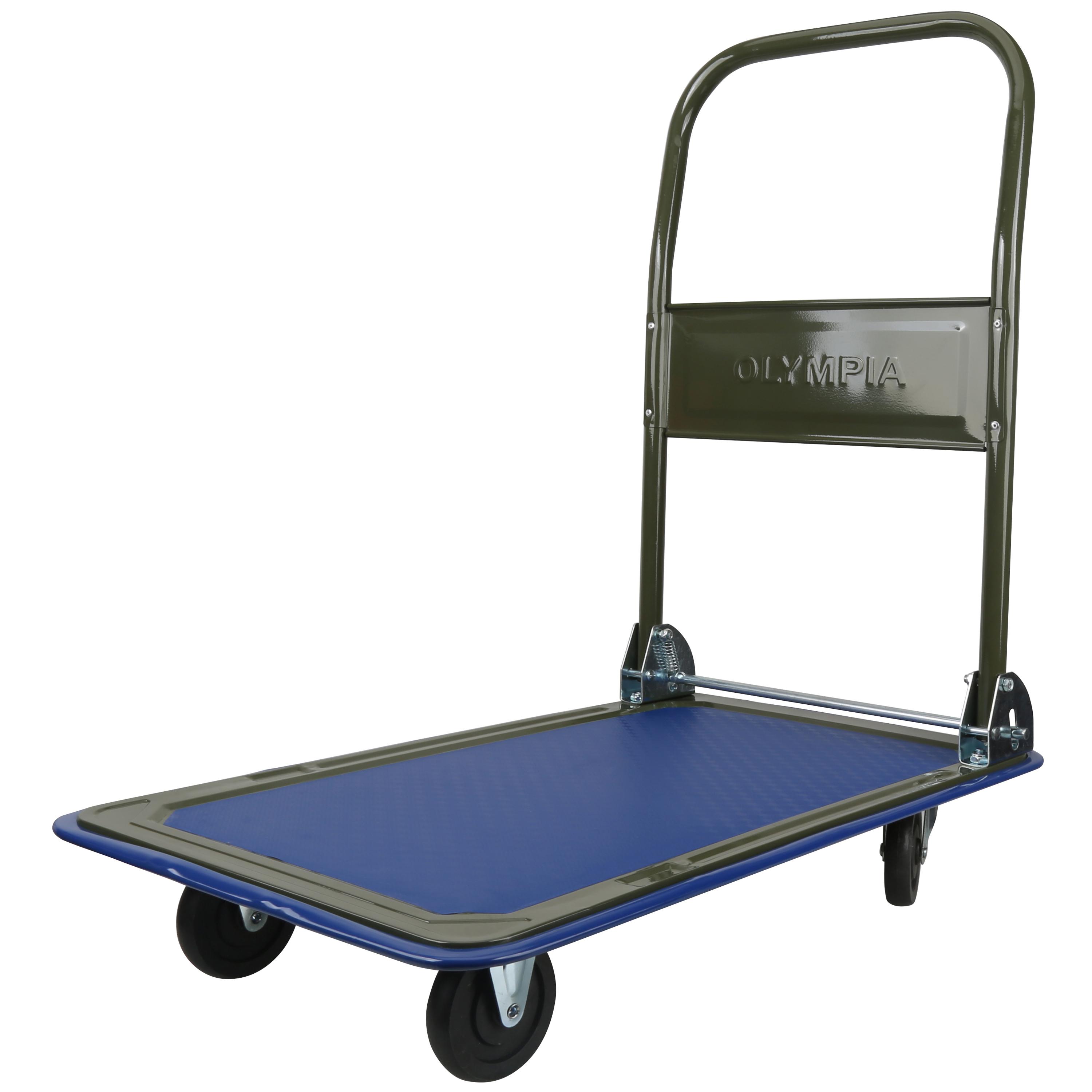 Olympia Tools 85180 300LB Folding Rolling Flatbed Cart Hand Platform