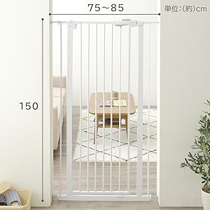 Amazon.co.jp: アイリスプラザ ペットゲート ドア付き ハイ