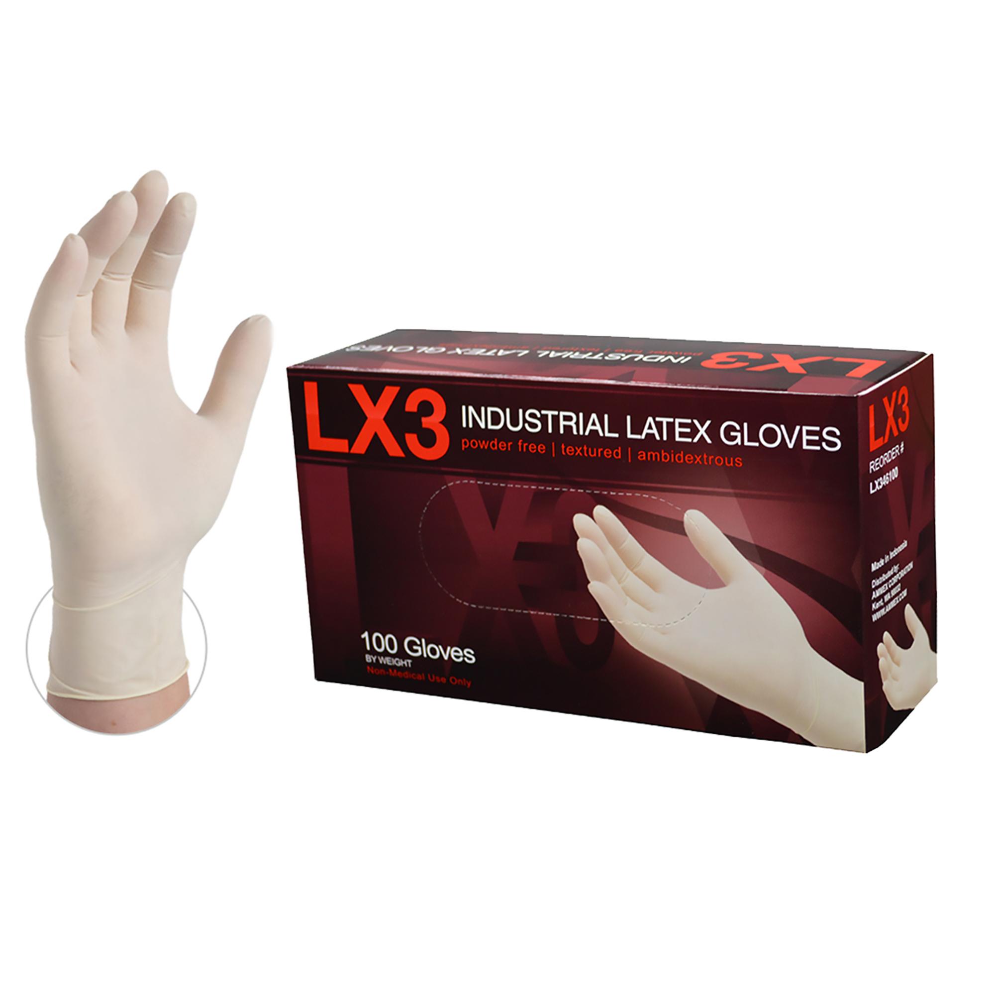 Amazon.com: AMMEX - LX340100-BX - Latex Gloves - LX3