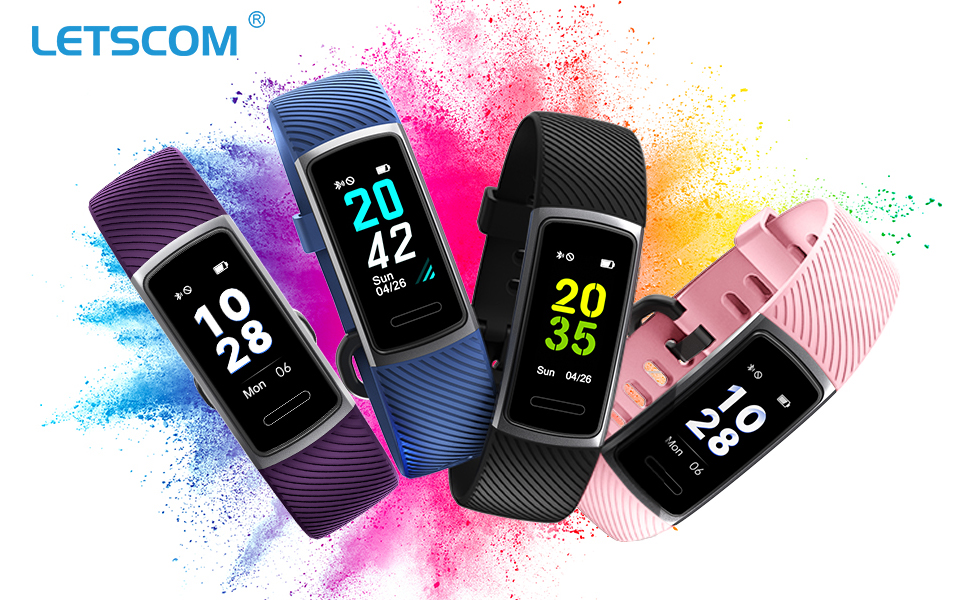 Fitness Trackers with Heart Rate Monitor Waterproof, Calorie