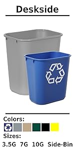 Rubbermaid Commercial Products Slim Jim Trash Can Thin Container Under Counter Cabinet Easy Access