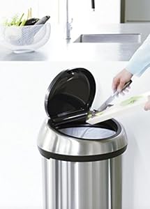 brabantia タッチビン ごみ箱 60L ブリリアントスチール Amazon｜brabantia フタ付きゴミ箱 ブリリアントスチール 60L