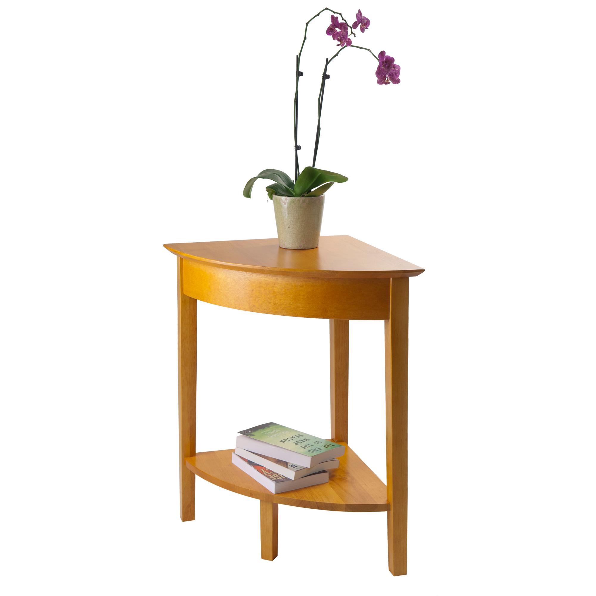 Winsome Wood Corner Desk with Shelf, Honey Kitchen & Dining