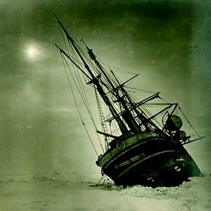 Hurley’s photos of the heeled-over Endurance, “in her unusual position.”