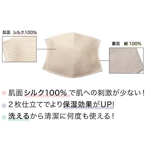 Amazon アルファックス 潤いシルクのインナーマスク 1枚入 アルファックス 家庭用マスク