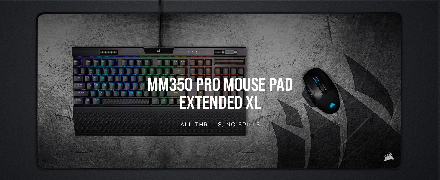 Corsair MM350 PRO Premium Spill-Proof Cloth Gaming Mouse Pad – Extended XL,  Multicolor (CH-9413771-WW) : Amazon.ca: Electronics