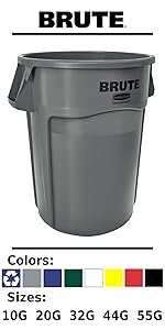 Rubbermaid Commercial Products Slim Jim Trash Can Thin Container Under Counter Cabinet Easy Access