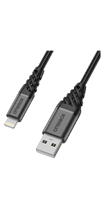 iphone charger, iphone charging cable, lightning cable, lightning to usb-c charging cable, otterbox