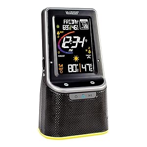 lacrosse, la crosse, S87078, color weather, bluetooth, speaker, forecast, temperature, time