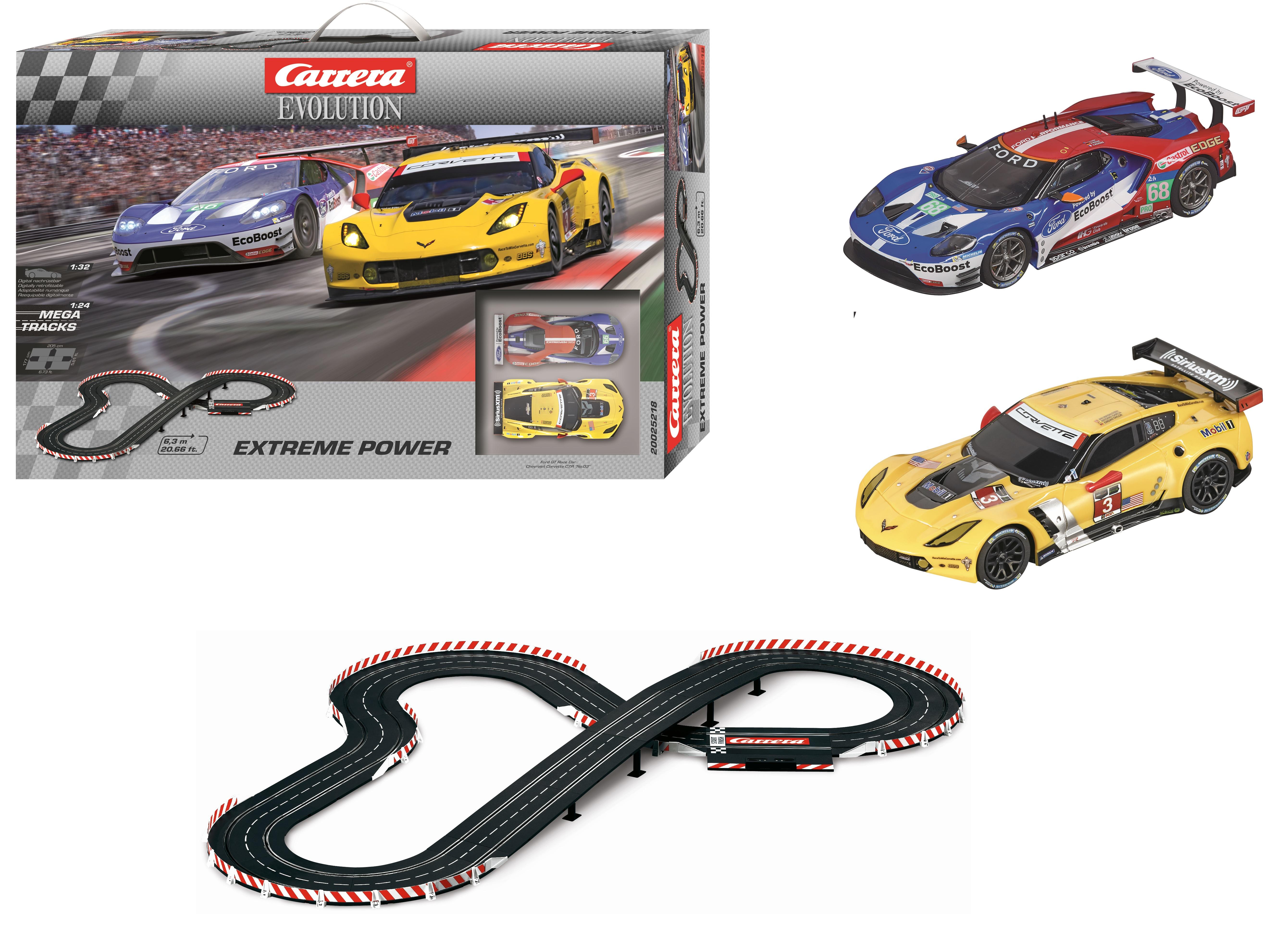 Carrera Evolution Extreme Power Slot Car Set Carrera Evolution Extreme Power Slot Car Set
