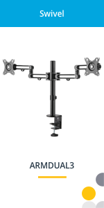 desk mount dual monitor