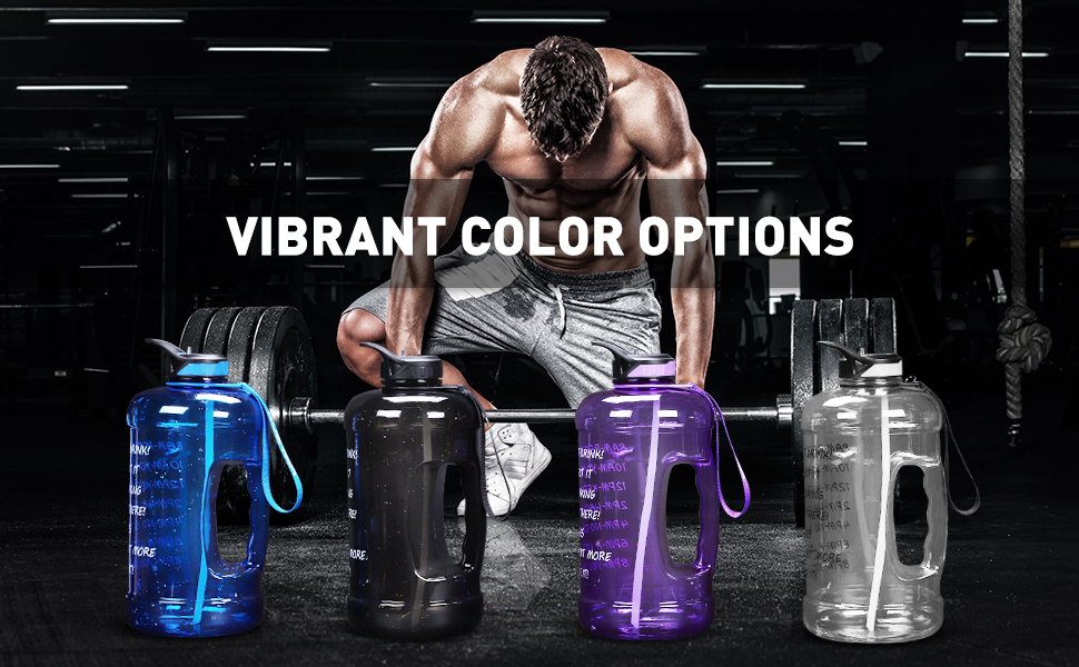 Large 1 Gallon Water Bottle,128oz Big Sports Water Bottle with 2 Replacement Lid, Straw/Motivational Time Marker/Hand Strap,Leakproof BPA Free Water Jug for Gym Fitness Workouts Camping Outdoor 22 8dc6a513 adaa 40ef af6f af43500867ab. CR0,0,970,600 PT0 SX970 V1