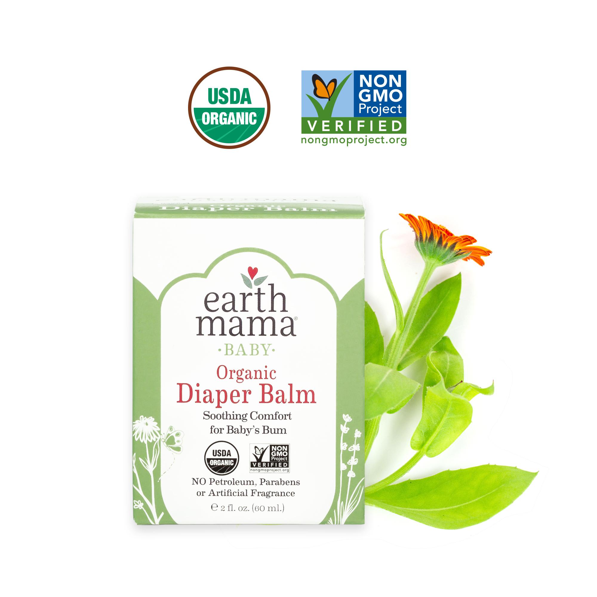 Earth Mama Organic Diaper Balm Calendula Cream, 2Fluid