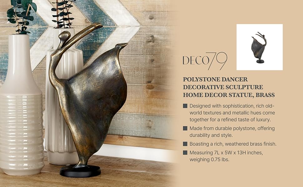 Deco 79 Traditional Brass Sculpture