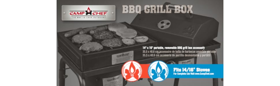 Amazon Com Camp Chef Bb100l Barbecue Box With Lid Fits 14 Blue