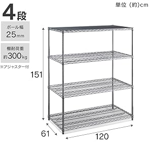 アイリスプラザ ラック スチールラック メタルラック 幅120cm 5段 Amazon｜アイリスプラザ ラック スチールラック メタルラック 幅
