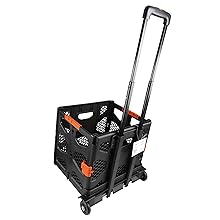 Olympia Tools 85-015 Grand Pack-N-Roll Mesh Portable Cart, rear view handle
