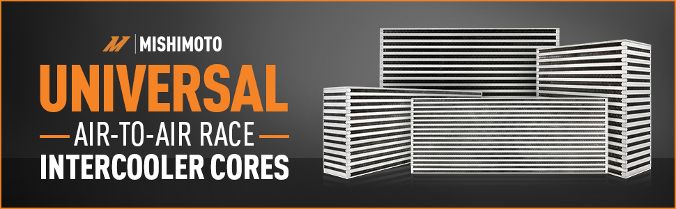 mishimoto universal intercooler cores air to air race