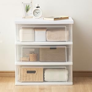 Amazon｜アイリスオーヤマ チェスト 3段 日本製 ウッドトップ