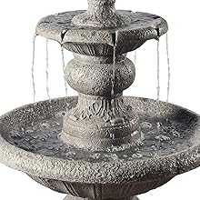 Peaktop Wasserbrunnen Innengarten Wintergarten Mehrfarbig Tier VFD8179