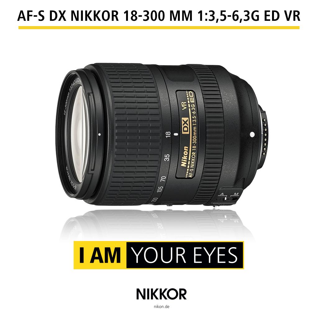 Nikon Nikkor AF-S DX 18-300 mm 1:3,5-6,3G ED: Amazon.de: Kamera