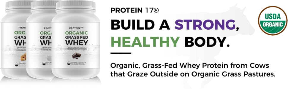 organic grass-fed whey protein powder