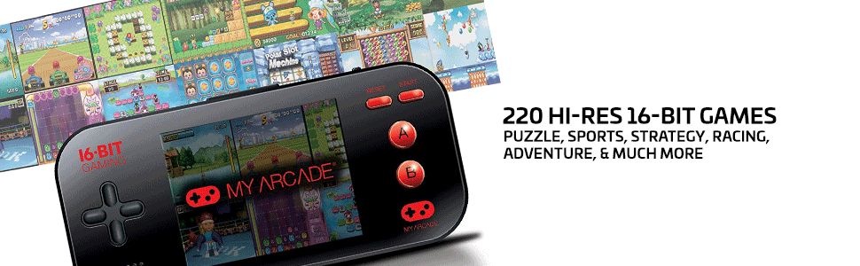 my arcade gamer max retro games handheld console kids device