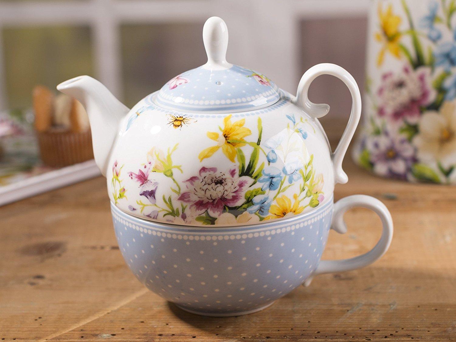 Creative Tops Katie Alice "English Garden" Porcelain Tea for One Teapot