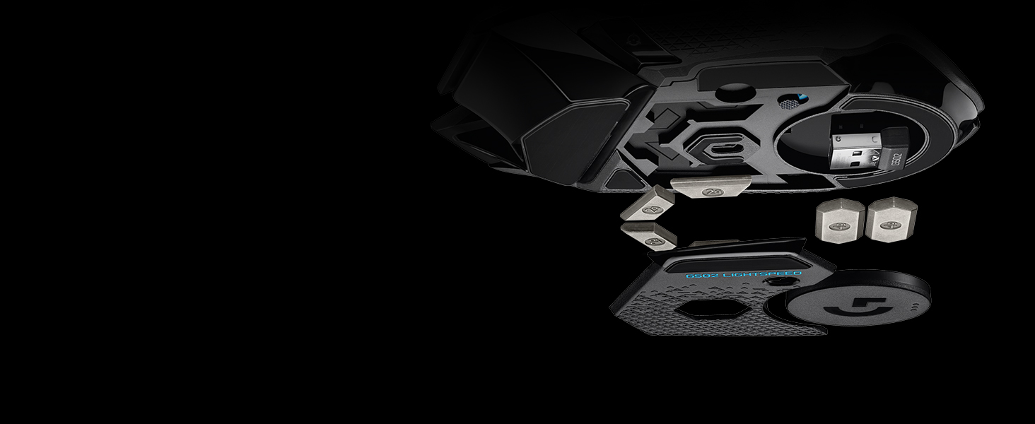 Logitech G502 LIGHTSPEED Wireless Gaming Mouse, HERO 16K Sensor, 16,000