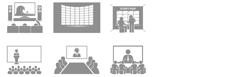 Ideal for Home Theater TV Walls Video Surveillance Church/School Presentation Conference