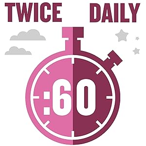 Rinse vigorously for 60 seconds twice daily