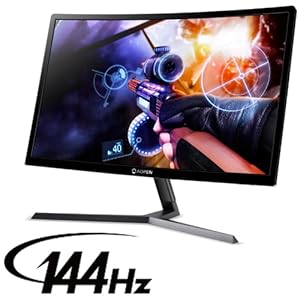 Acer - 23.6インチ AOPEN(エーオープン) 24HC1QRPbidpx AOPEN 24HC1QR Pbidpx 23.6-inch 1800R Curved Full HD (1920 x