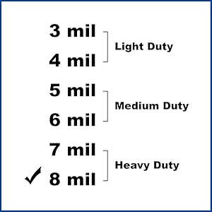 Amazon.com: AMMEX HD Nitrile Disposale Gloves - 8 Mil