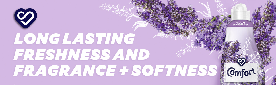 Comfort Lavender Bloom Fabric Conditioner 1.26 l, long lasting freshness and fragrance + softness