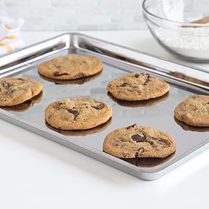 stainless steel baking pan; stainless steel jelly roll pan; stainless steel cookie sheet