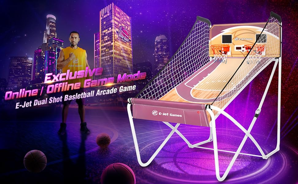 EJET SPORT Basketball Arcade Games Battle & Challenge, Shoot Hoops