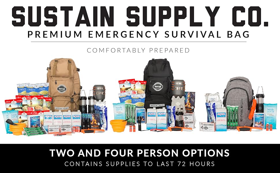 sustain supply co emergency survival bag