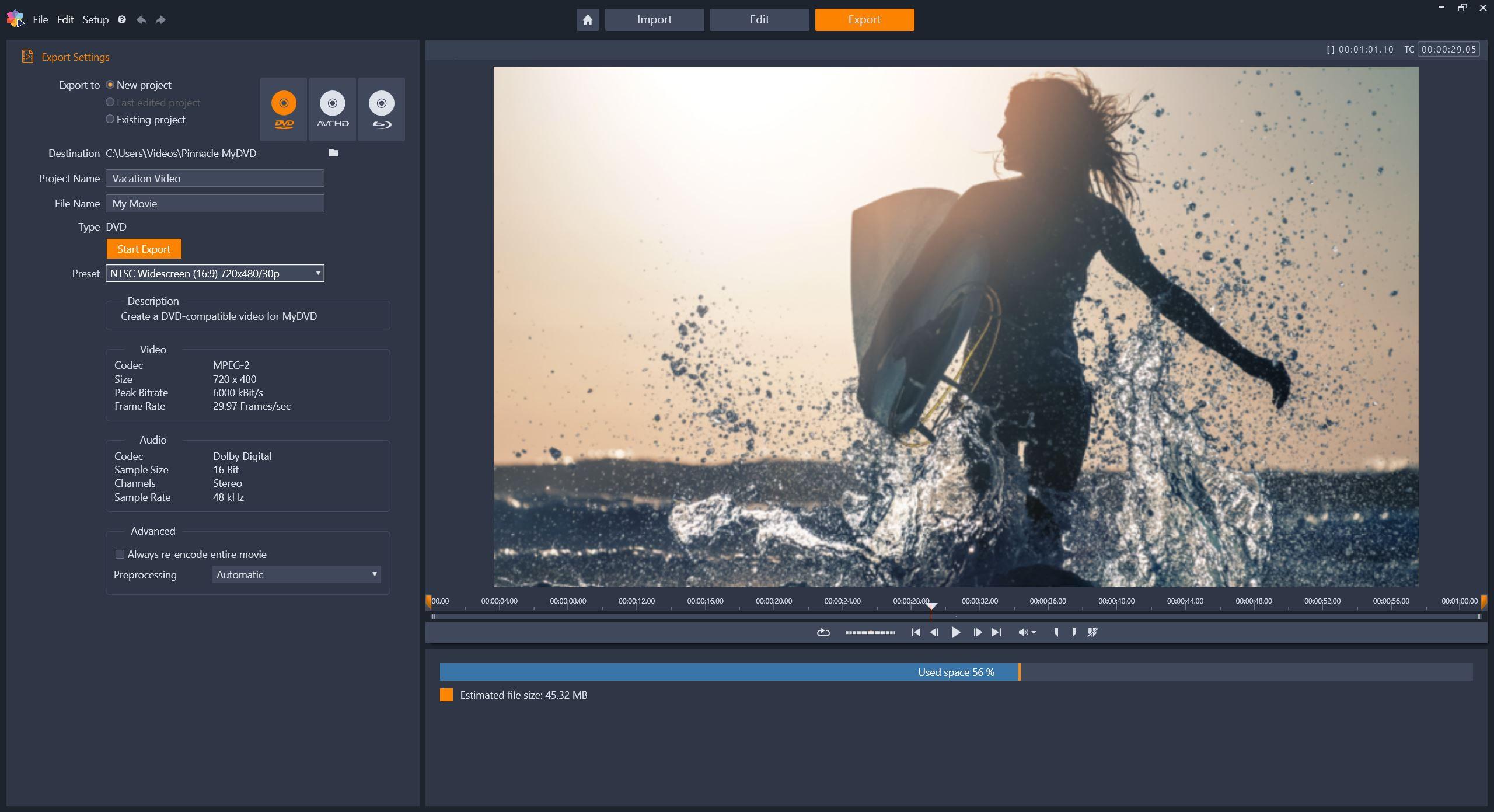 Pinnacle Studio 21 Video Editing Suite for PC Software