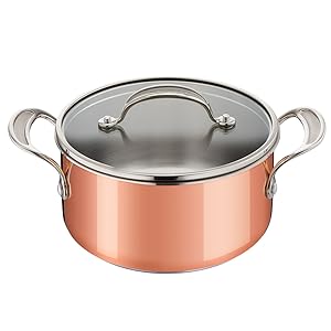 Tefal by Jamie Oliver E49022 Premium Triply Casserole en cuivre | 16 cm | Construction triple couche : acier inoxydable, 94f73cf1 8e1b 4aa0 A74e D60be169d9eb. CR0,0,900,900 PT0 SX300