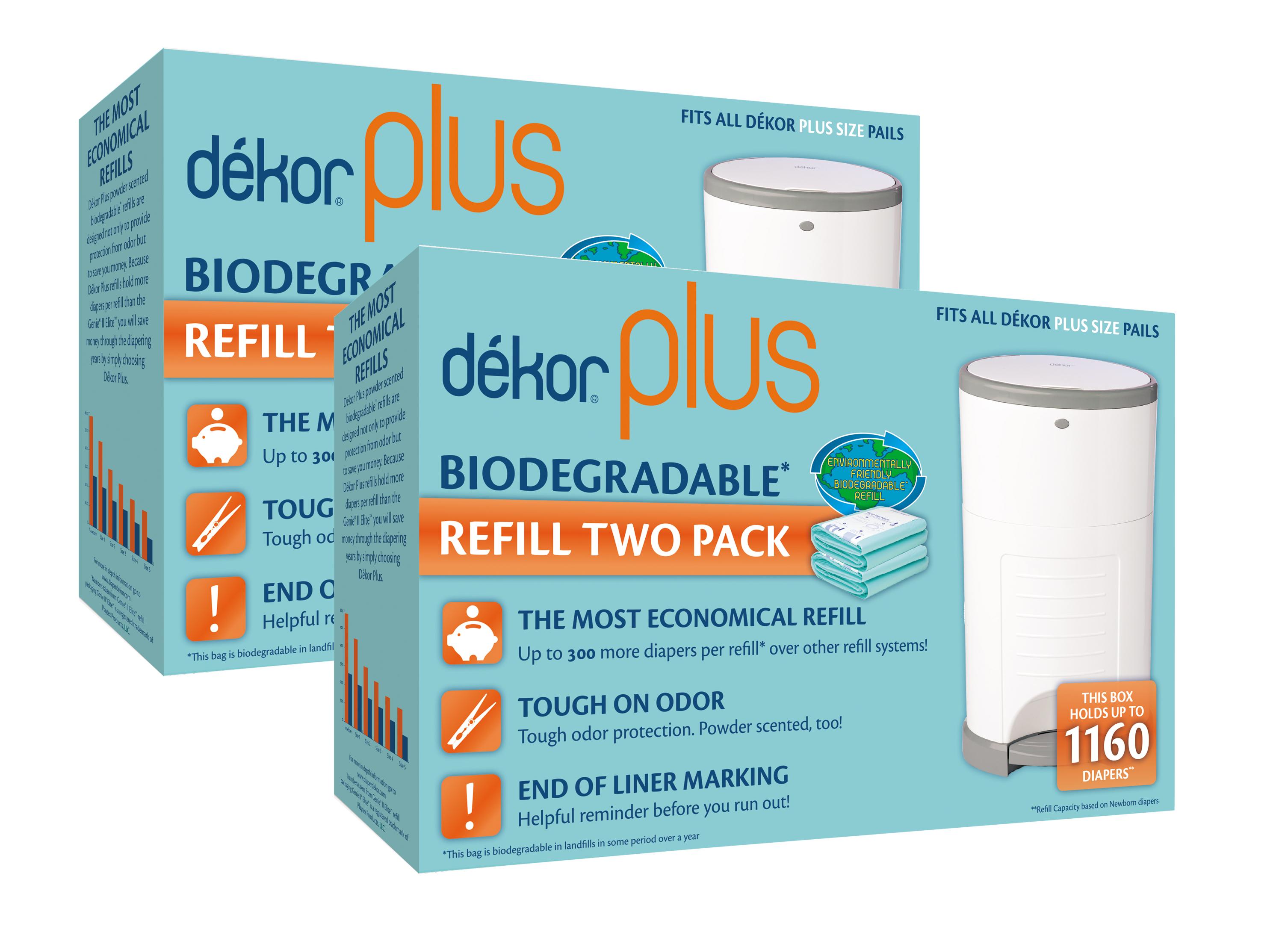 Dekor Plus Biodegradable Refill Two Count Amazon.ca Baby