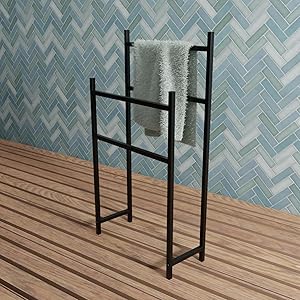 LEVIRA Toallero de Baño sin Taladro Morus, 43 x 18 x 80 ...