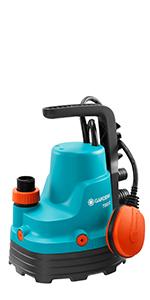 Gardena Comfort Tauchpumpe 9000 aquasensor: Entwässerungspumpe mit