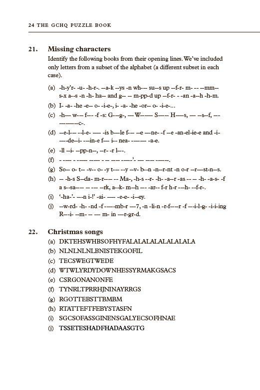 The GCHQ Puzzle Book Amazon.co.uk GCHQ 9780718185541 Books