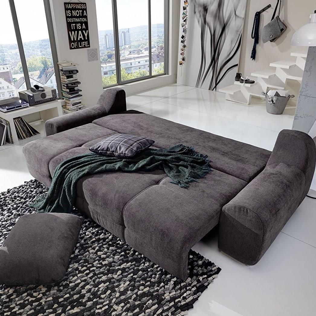 CAVADORE Big Sofa Benderes/Schlafsofa mit Bettfunktion und Bettkasten