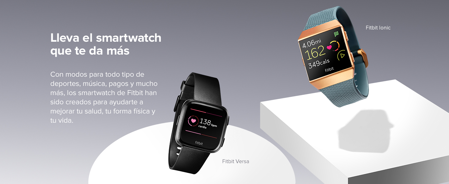 Fitbit Ionic, El Smartwatch Deportivo, Carbón/Gris Cobalto: Fitbit ...