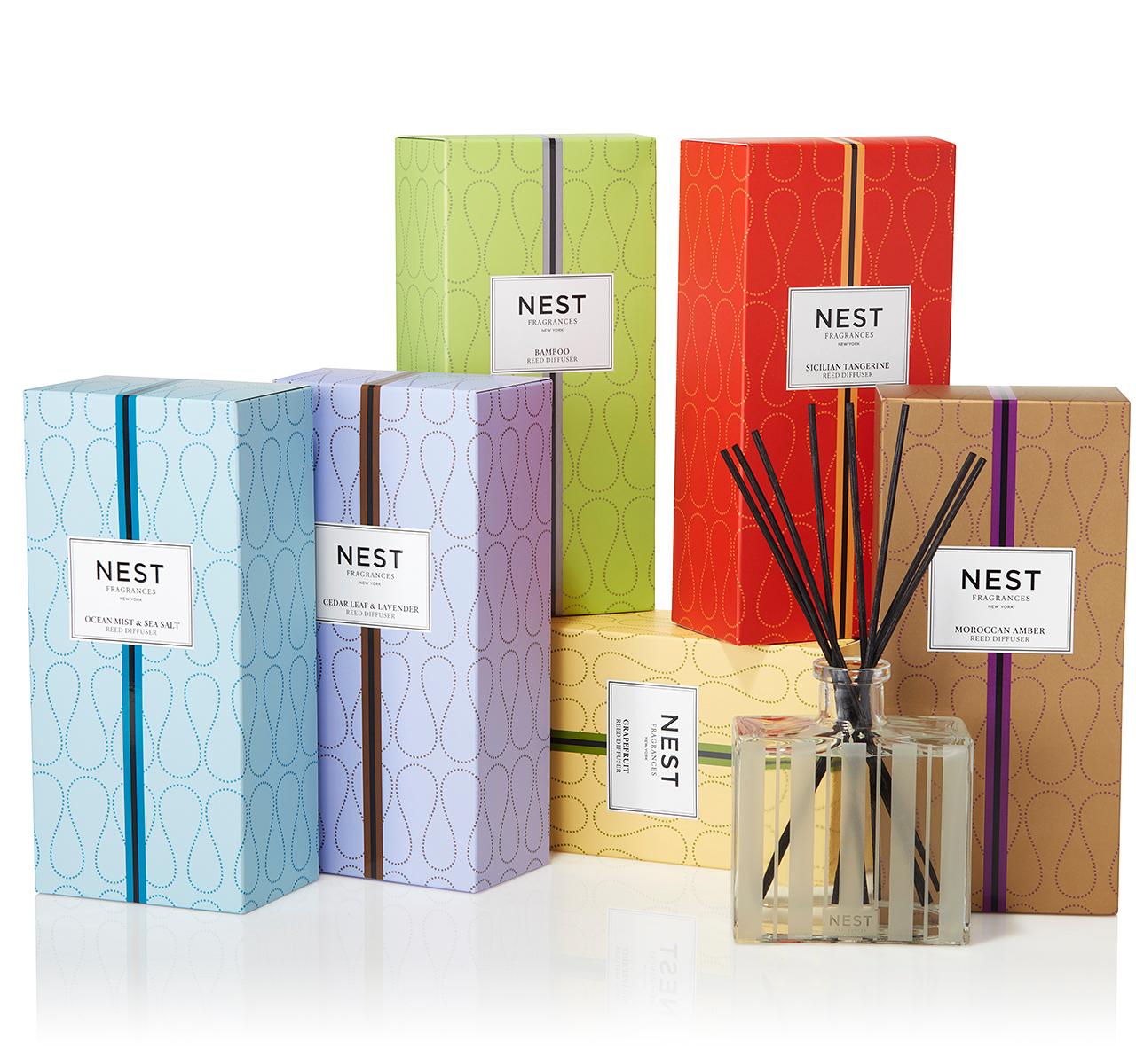 NEST Fragrances Moroccan Amber Scented Reed Diffuser, 5.9