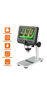 4.3 inch wireless digital microscope