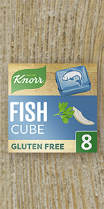 Knorr Fish Stock cubes 8 x 10 g are perfect to add flavour to your fish stew and are gluten free