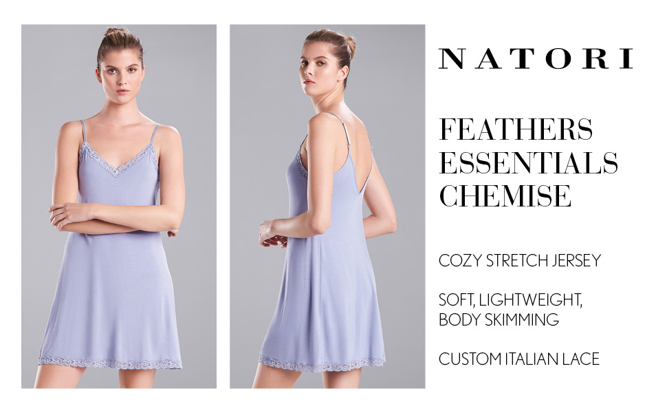 Natori Women's Feathers Knit Chemise at Amazon Women’s Clothing store